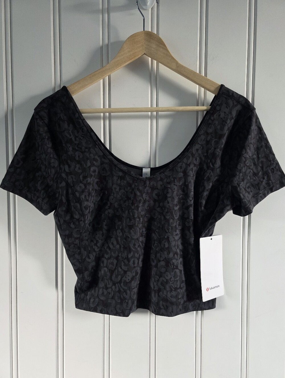 Lululemon Align T-Shirt Intertwined Camo Deep Coal Multi Size 10 NWT